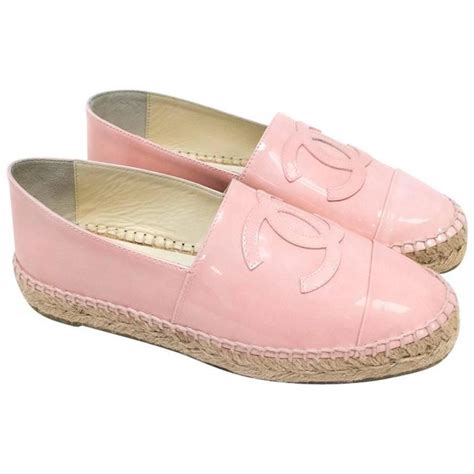 chanel pink slides|chanel espadrille wedges.